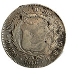 1846 Peru Lima 8 Reales Silver Coin Xf