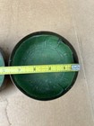 Lot Of 2 Antique Chinese Hand Carved Dragon Brass Bowls 4-1 2 