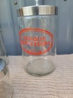 Lot Of 3 Vintage Medical Apothecary Glass Jars Canister With Lids see Pictures  
