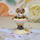Wee Forest Folk Miniature Beach Figurine M-278 Little Dipper  in Peachy Pastels 