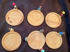 Vintage Mid-century 1950   s Stacking Villagers Coaster Set Hand Painted Italy