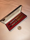 Rare 1950s 14 Kt Gold Arpege Chanel No 5 Set Of Perfumed Ballpoint Pens  Org Box