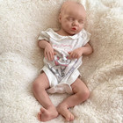 18 11 silicone Reborn Baby Lifelike Painted Newborn Girl Floppy Lifelike Doll