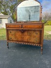 Vintage 1930s Art Deco Dresser W  Mirror - Blackhawk Furniture Co 