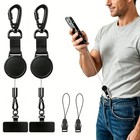 2 Pack Anti-theft Phone Tether  Retractable Phone Lanyard With Steel Cable 