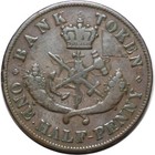 1850 Bank Of Upper Canada - Half Penny Bank Token  171