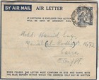Palestine Rare Aerogramme Value 25 Mils Send Jerusalem To Cairo 1946