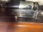 Edison Phonographs Cylinder Phonograph Record Player W  Metal Horn Oak Case
