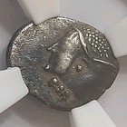 500-450 Bc Mysia Lampsacus Obol Janiform Head Athena Ngc Vf Ancient Silver Coin