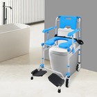 Commode Wheelchair Multifunctional Shower Commode Wheelchair With Armrests