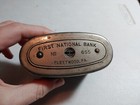 Vintage First National Bank Fleetwood Pa Advertising Metal Coin Bank