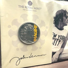 2025 Royal Mint Omp John Lennon Coin   5   Music Legends B u  Colored Limited Ed