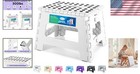 Lightweight 9 Inch Folding Step Stool - Strong  Anti-slip For Kids   Adults