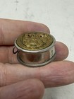 Antique German Bulldog Figural Tape Measure Glass Eyes Sewing