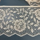 Vintage Extra Wide Lace Ivory Floral Scalloped Edge 5 1 2 Inch Price Per Yard