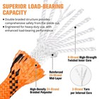 Heavy Duty 1 2  X 150ft Double Braided Rigging Rope - 48 Strands For Arborist  C