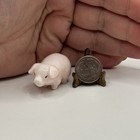 Vintage Bug House Pig Miniature Piggy Figurine Tiny Trinket Dollhouse Animal