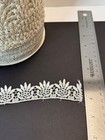 Large Vintage Full Roll Ivory white Floral Lace Trim 1  Bulk Spool Lot