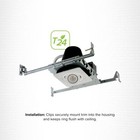 Elco Lighting El1497w 4  Low Voltage Sloped Adjustable Pull Down White