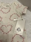 Gerber Baby Girl Sz 3-6months White W pink Floral Hearts Nwt Cute