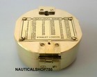 Antique Brunton Golden Compass Stanley London Vintage Solid Brass Compass