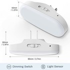 2pack Led Night Light Plug In Wall Dusk To Dawn Sensor 1w 5000k Dimmable New