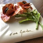 Eva Gordon Ceramic Floral Poppies Wall Art 3-d Tile 6   x6   - Orange And Green