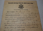 U s  Army Private 1919 World War I Antique Original Honorable Discharge Document