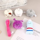 Cute Tooth Plush Keychain Cartoon Toothbrush Toothpaste Stuffed Toy Kids Gift