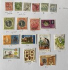 Lot Of 40 Vintage Barbados Stamps Scott 50 1875  War Tax  Sea Animals  Plants