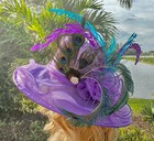 Kentucky Derby Hat Church Tea Party Hat Wedding Hat With Wide Brim