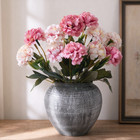 4pc Pink Artificial Hydrangea Faux Silk Bouquet Wedding Bridal Table Home Decor