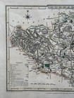 1805 Durham Original Antique Hand Coloured County Map By Cole   Roper
