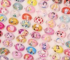 Wholesale 100pcs Cute Cartoon Mix Style Kids Resin Ring Party Xmas Gift Jewelry