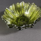 Vintage Indiana Green Glass Lily Pons Sunflower Bowl Candy Dish 6 5    X 2 5   2 