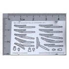 Gnmodel 1 43 Photo-etched Parts Windshield Wipers   Keychain Model Accessories