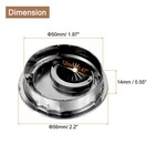 5pcs Cable Hole Cover 2 Inch Desk Cable Wire Cord Grommet  Bright Silver