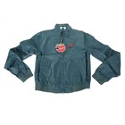 Vespa Blue Nylon Bomber Zip-up Jacket Large