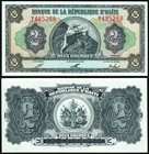 Haiti 2 Gourdes 1992  Unc  5 Pcs Lot  Consecutive  P-260a  Prefix Y