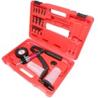 21pcs Hand Held Vacuum And Pressure Pump Tester Tool Brake Bleeder Kit   Case