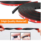 33ft Car Weather Stripping B-shape Door Seal Strip universal Self-adhesive Autom