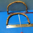 Bamboo Natural Handles 9    Half Round Replacements Or For New Projects 4 Handles