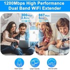 1200mbps Wifi Range Extender Repeater Wireless Amplifier Router Signal Booster