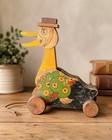 Antique 1928 All Fair Dolly Duck  227 Wooden Pull Toy Pre Fisher Price