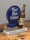 Rare Vintage 1940s Pabst Blue Ribbon Beer Blended Splendid Bar Sign Display