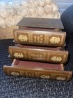 Vintage Decorative Faux Wooden Books 3-drawer Stash Box