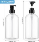 Empty Pump Bottles Dispenser 2 Pack 300ml 10 15oz  Clear Plastic Pump Bottle Dis