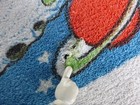 Vtg Cotton Beach Towel Astronauts And Man In The Moon    cutter    35x54 