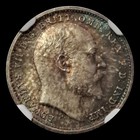 Outstanding 1904 Great Britian 4p - Maundy Graded Ngc Ms65 Unc Attractive Toning