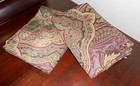 Set Of 2 Ralph Lauren Great Compton Westport Purple Paisley Standard Shams